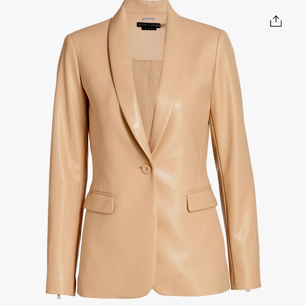 Alice + Olivia Macey Faux leather blazer (still full price in store)